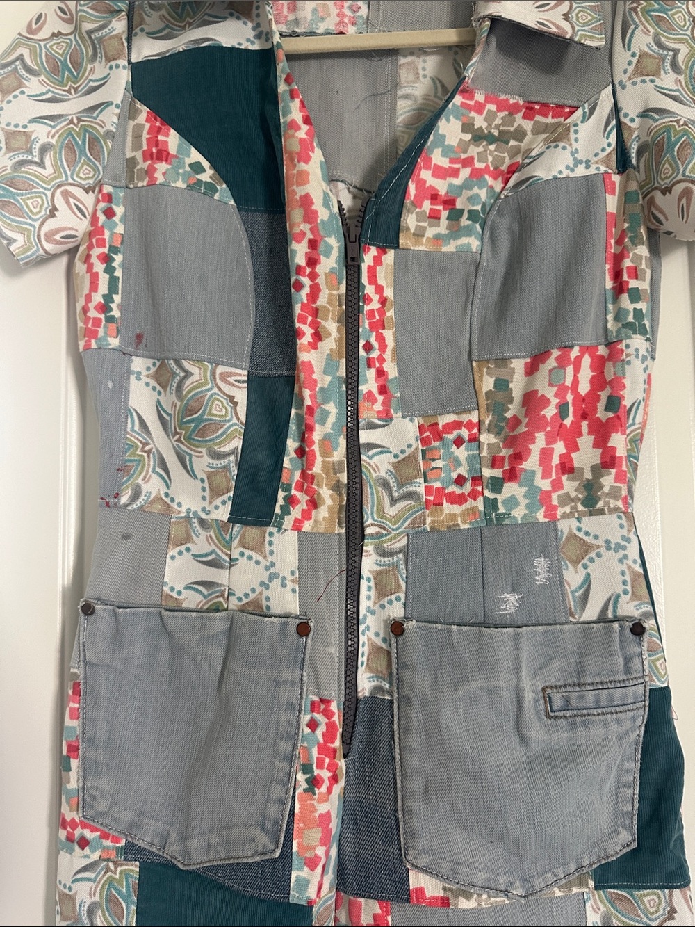 Patchwork Jumpsuit - Picture 15 of 16